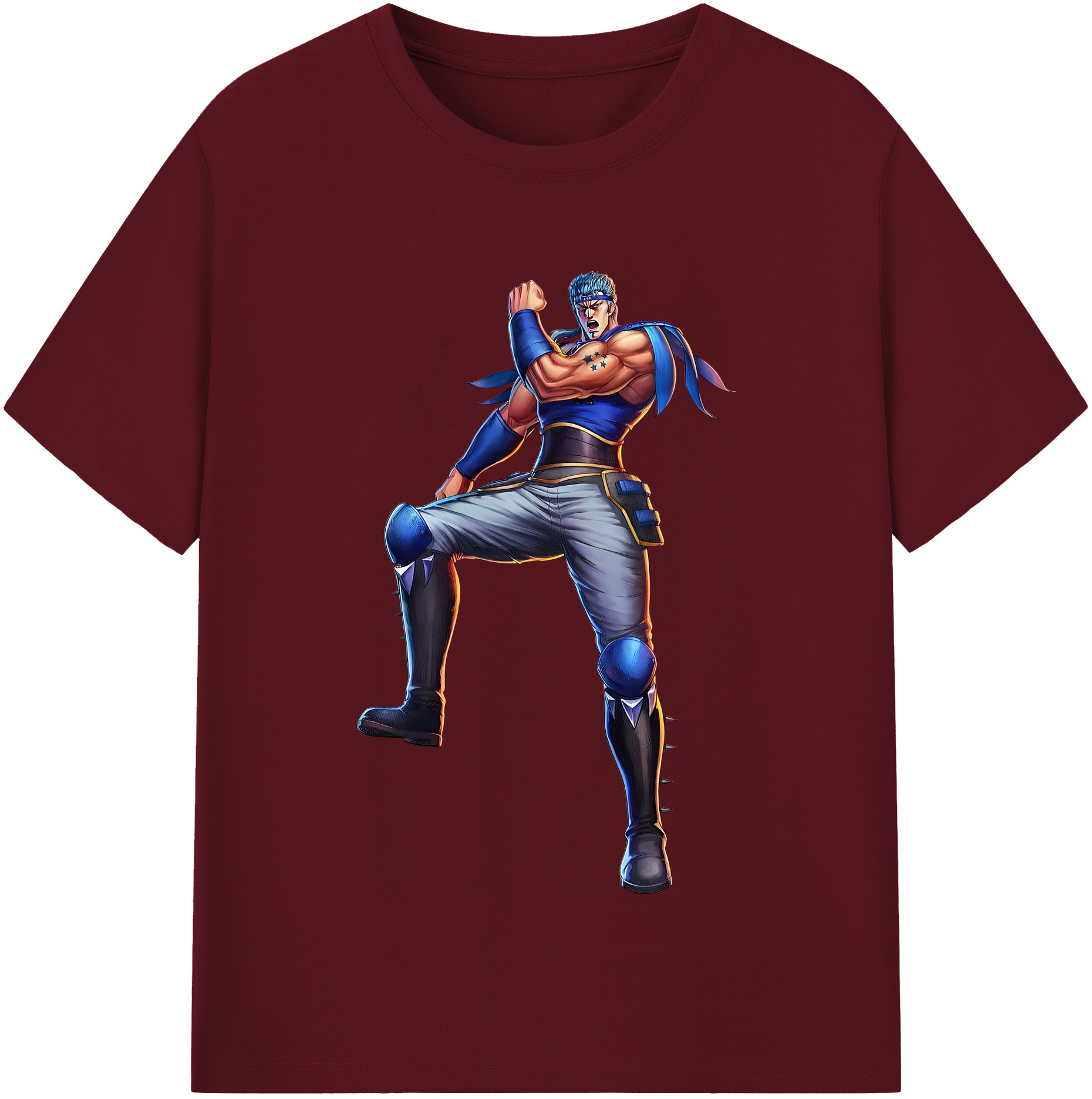 （画像用） 北斗の拳 Fist of the North Star 綿100％半袖Tシャツ（フロントプリント）